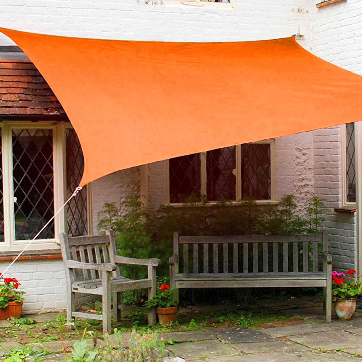 Outdoor Sun Shade Sail Rectangle UV Canopy Sunshade Cover For Garden Pool Yard