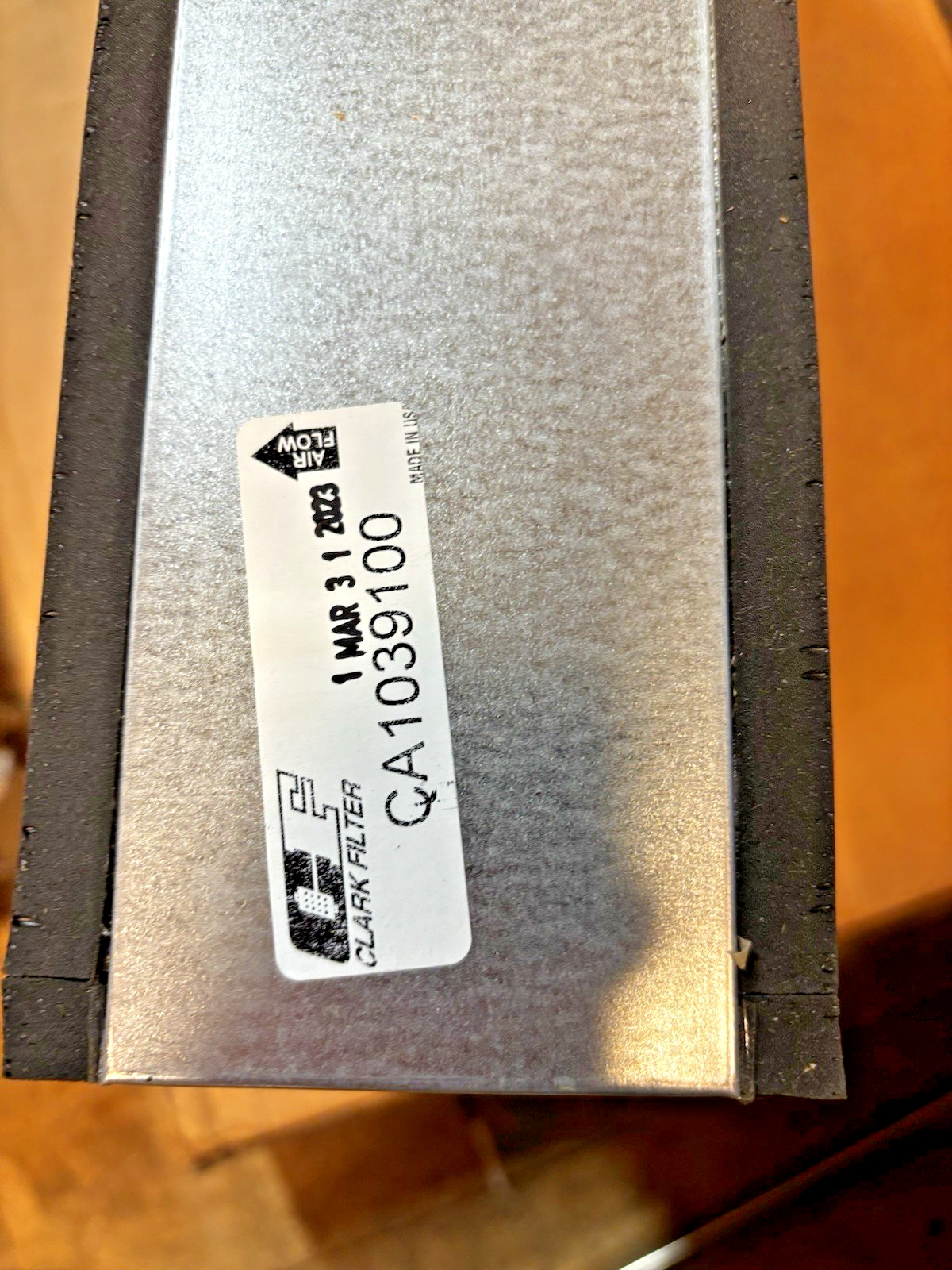 CLARK FILTER CA1039100 FLAT PANEL AIR FILTER