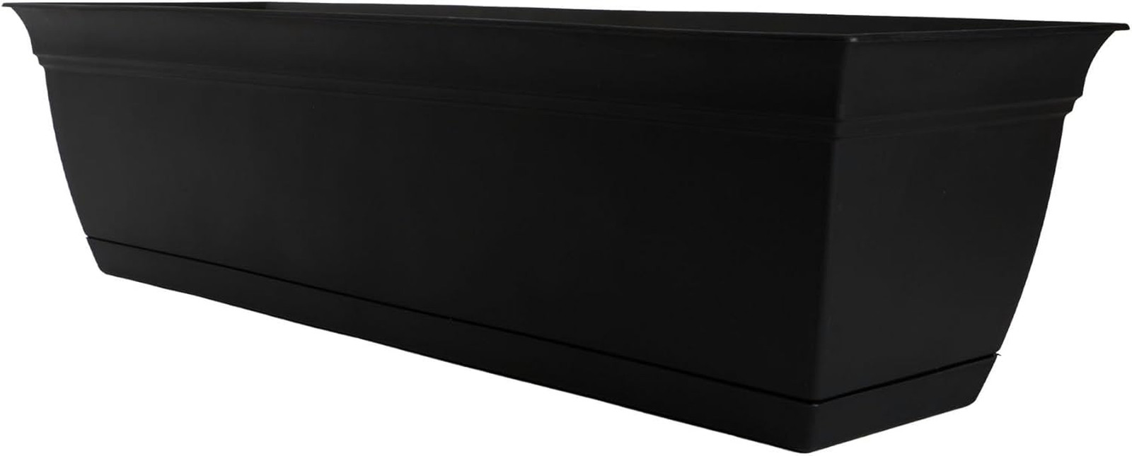The HC Companies 24″ Eclipse Plastic Window Box 7.76″X24″X6.57″ in Black Color