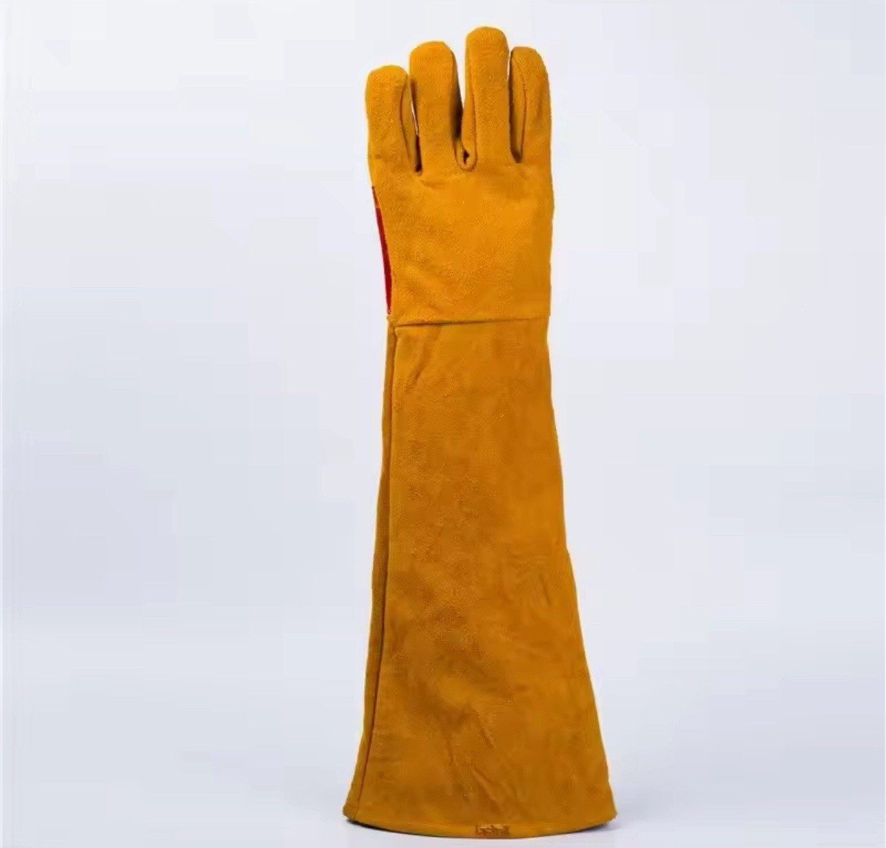 60cm (23.6in) Leather Welding Gloves Heat Resistant Safety Work Gloves