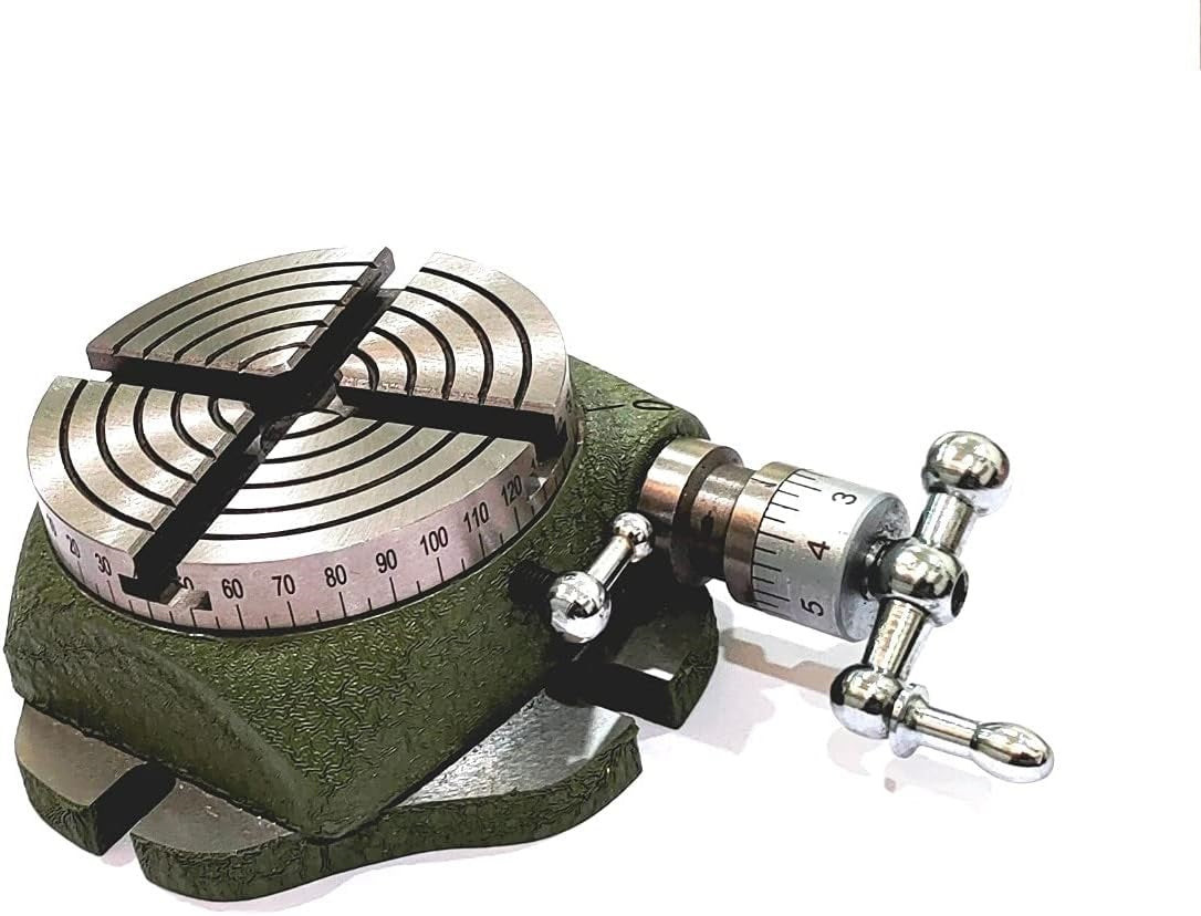 Small Watchmaker 2-3/4″ (2.75 Inch) Rotary Table with 50 mm Chuck and Back Plate