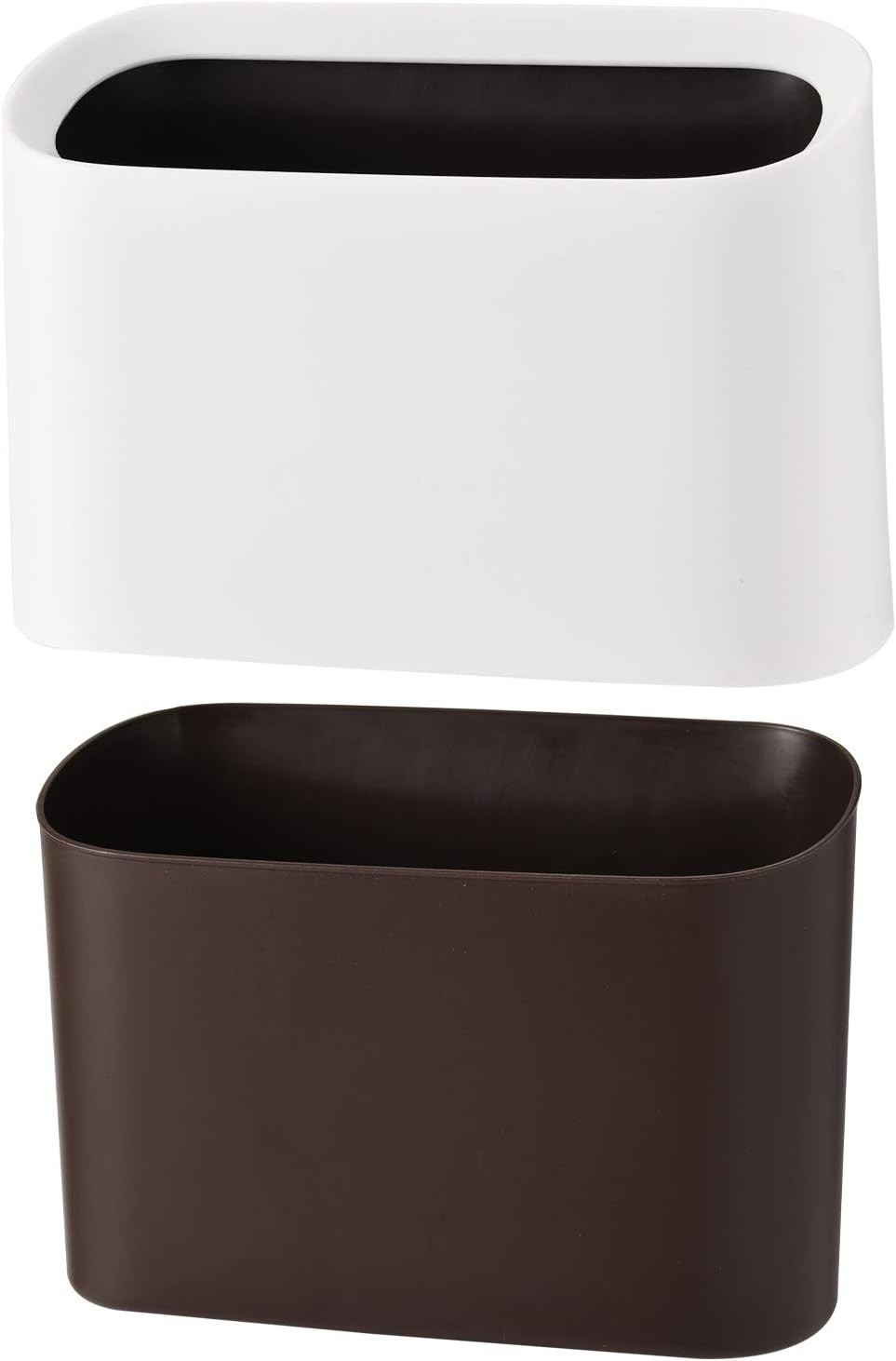 Mini Countertop Trash Can,Tiny Desktop Trash Can,White 0.4 Gal | Small Garbage