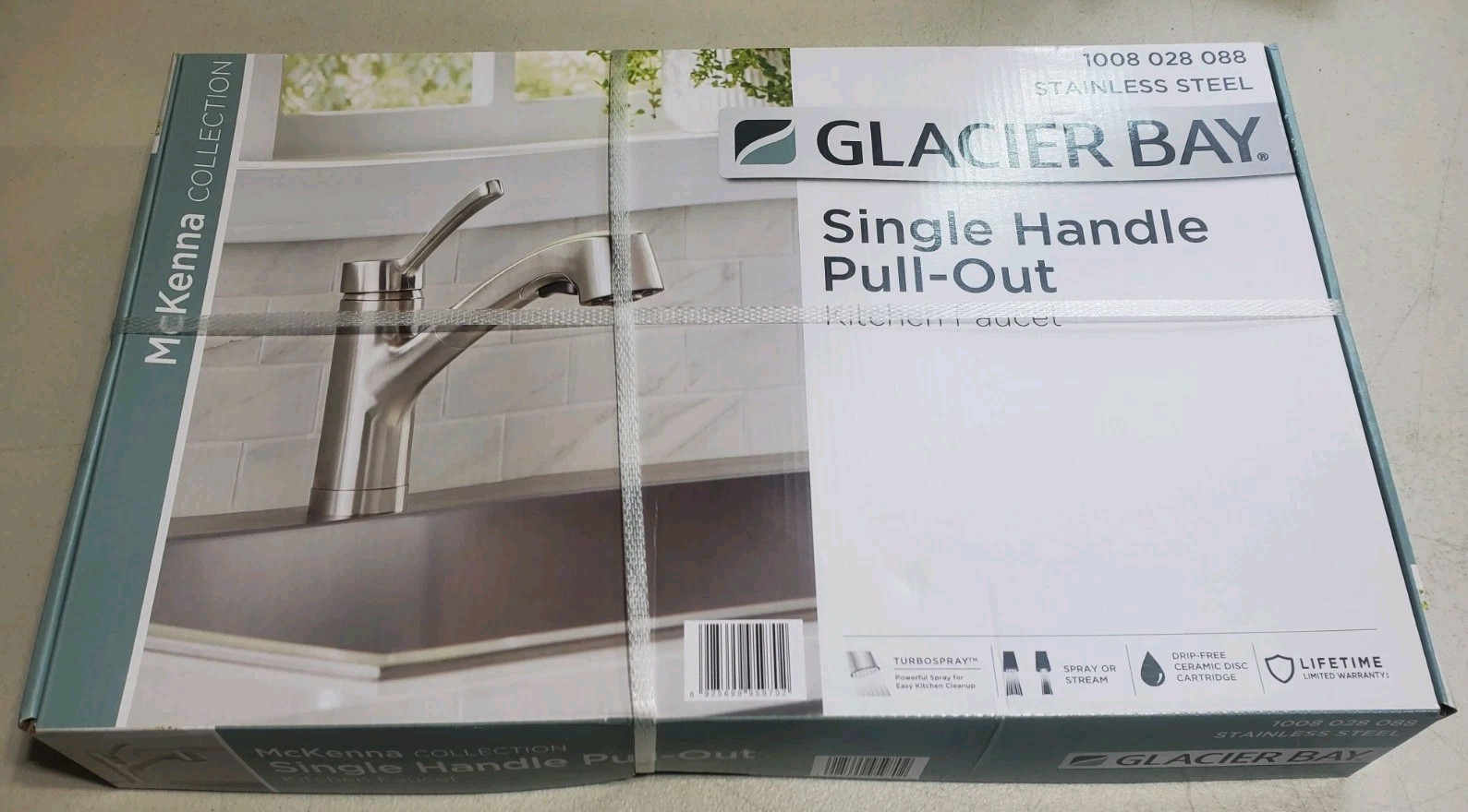 Glacier Bay Single Handle Pull Out Sprayer Kitchen Faucet Stainless Steel