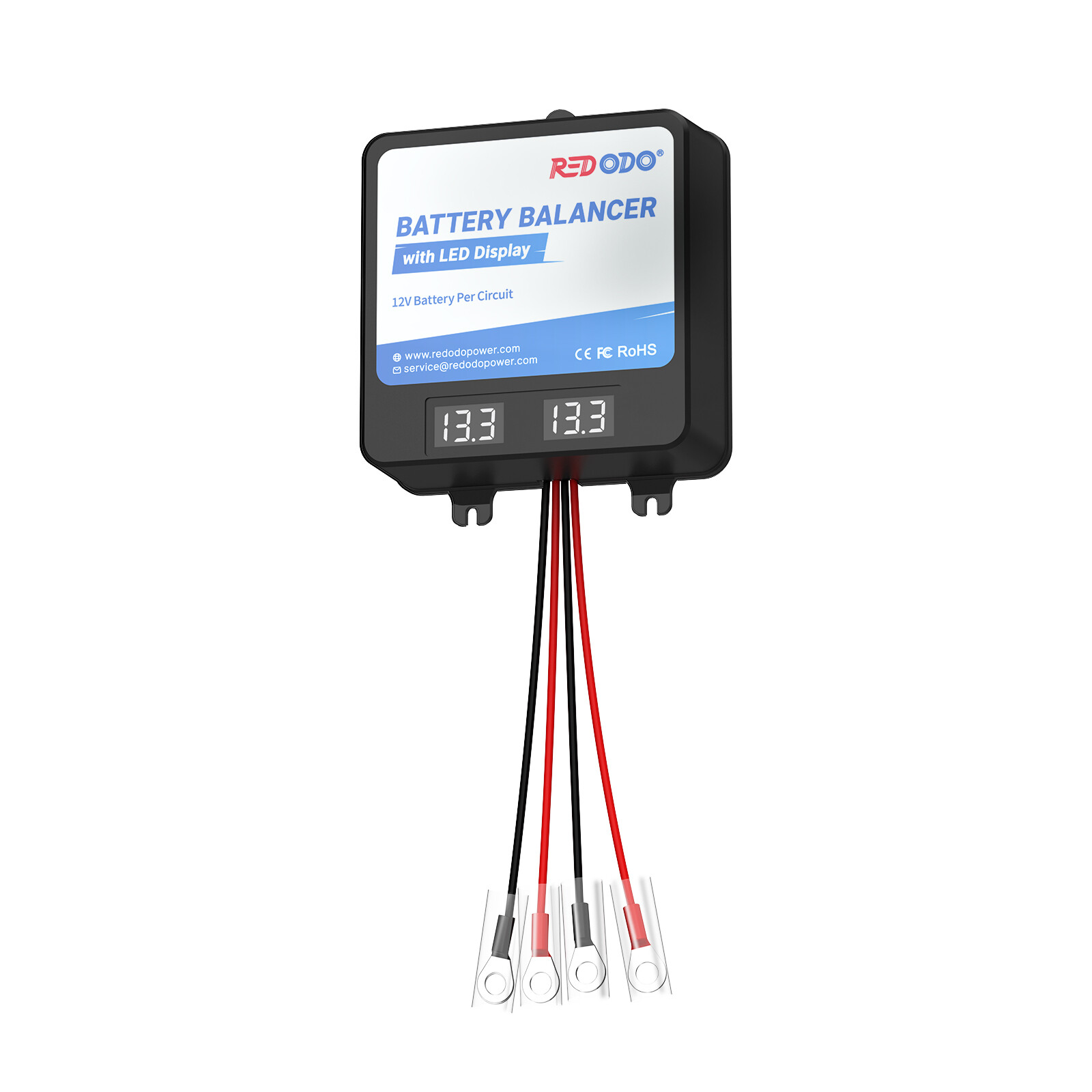 Redodo 24V(2*12V) Battery Balancer with LED Display LiFePO4 For Home RV Solar