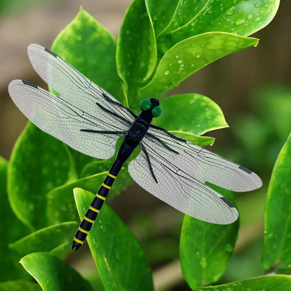 4 PCS Simulation Dragonfly Insect Model Mosquito Repellent For Garden Outdoor