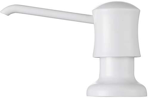 Soap Dispenser for Kitchen Sink White, Built-in and Refill-from-Top Design with