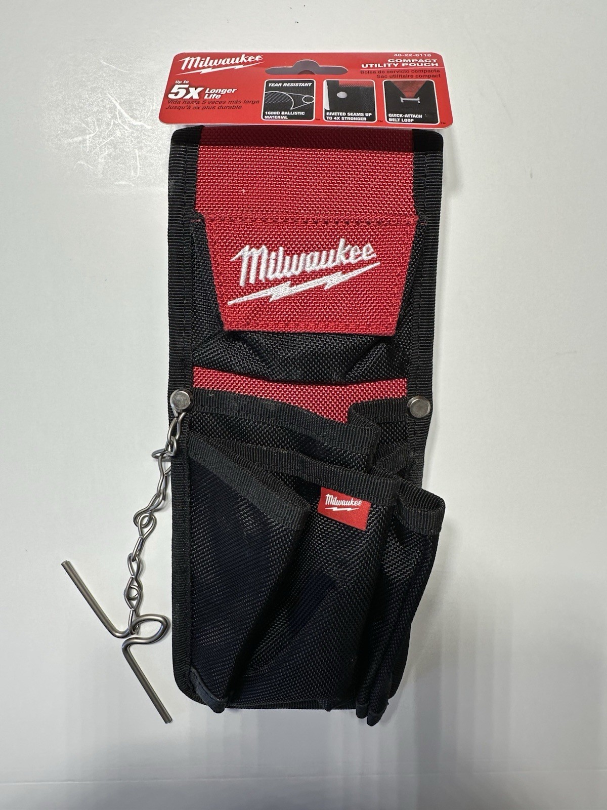 Milwaukee 7-Pocket Compact Utility Pouch 48-22-8118, Limited Lifetime Warranty