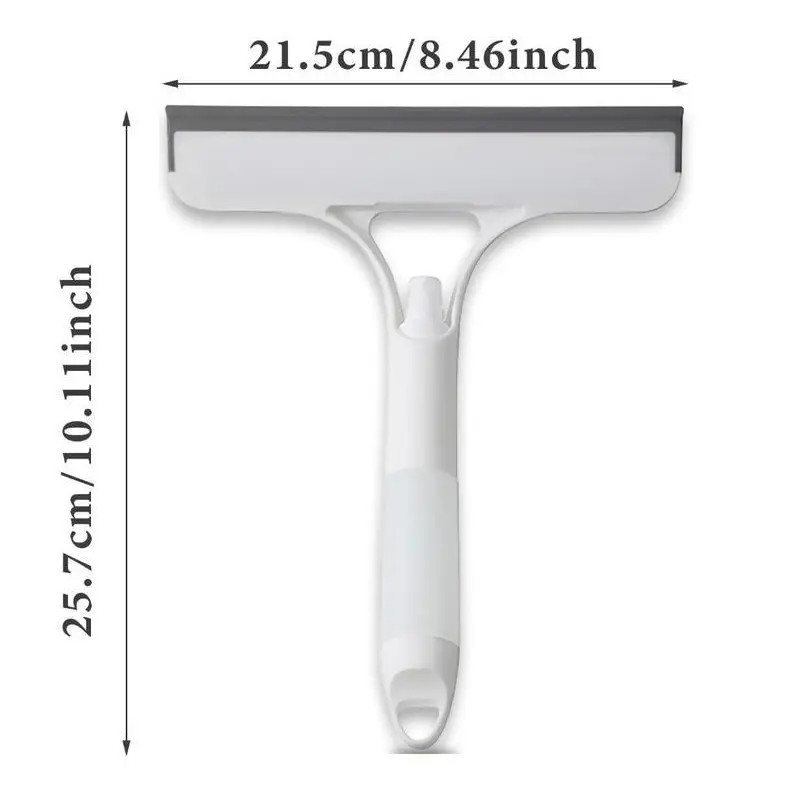 3 in 1 Window Cleaning Scraper, Squeegee and Scrubber with Spray