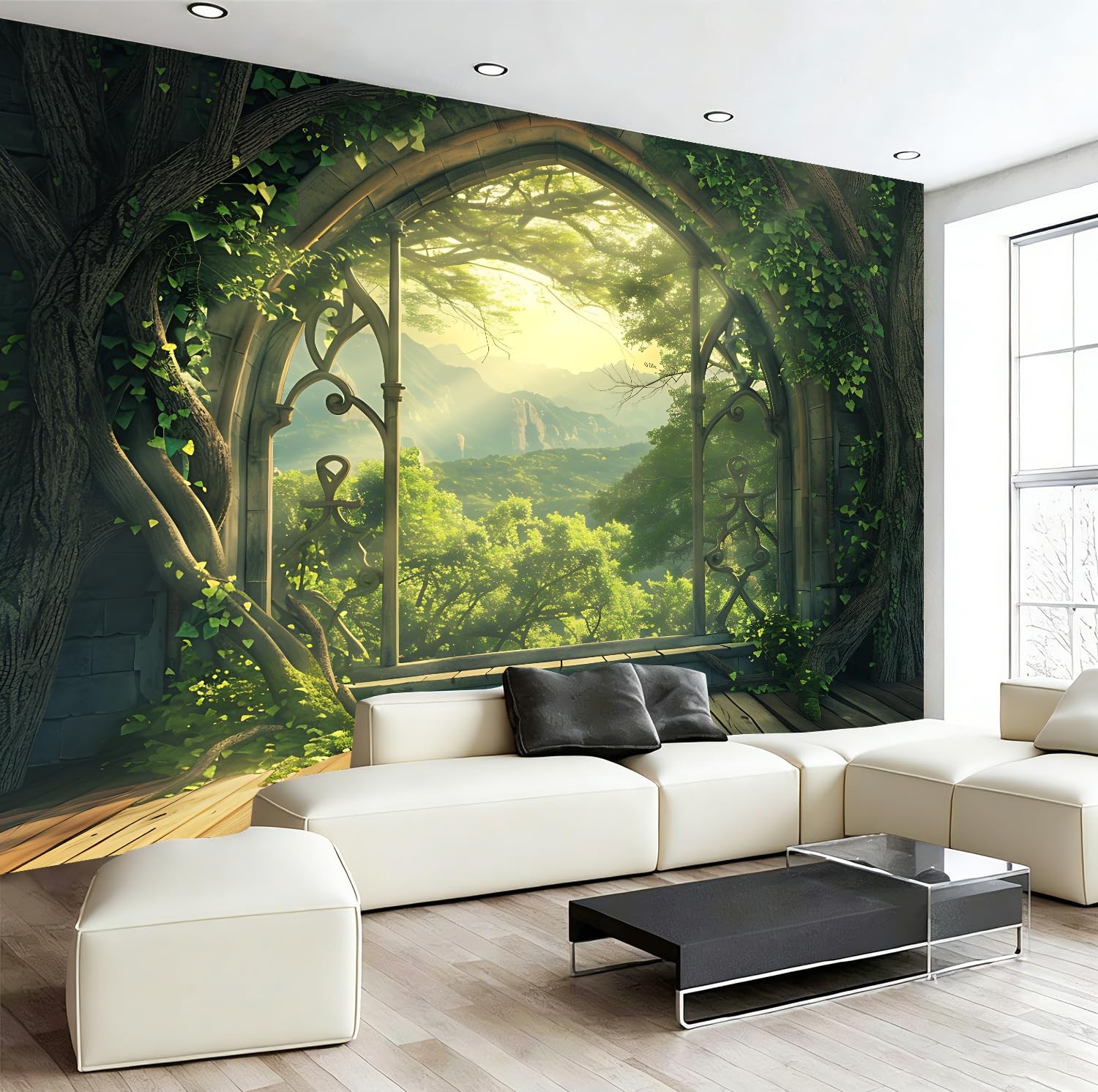 Magic Treehouse Forest Tapestry 79 x 59 Inches – Polyester Wall Hanging – for…