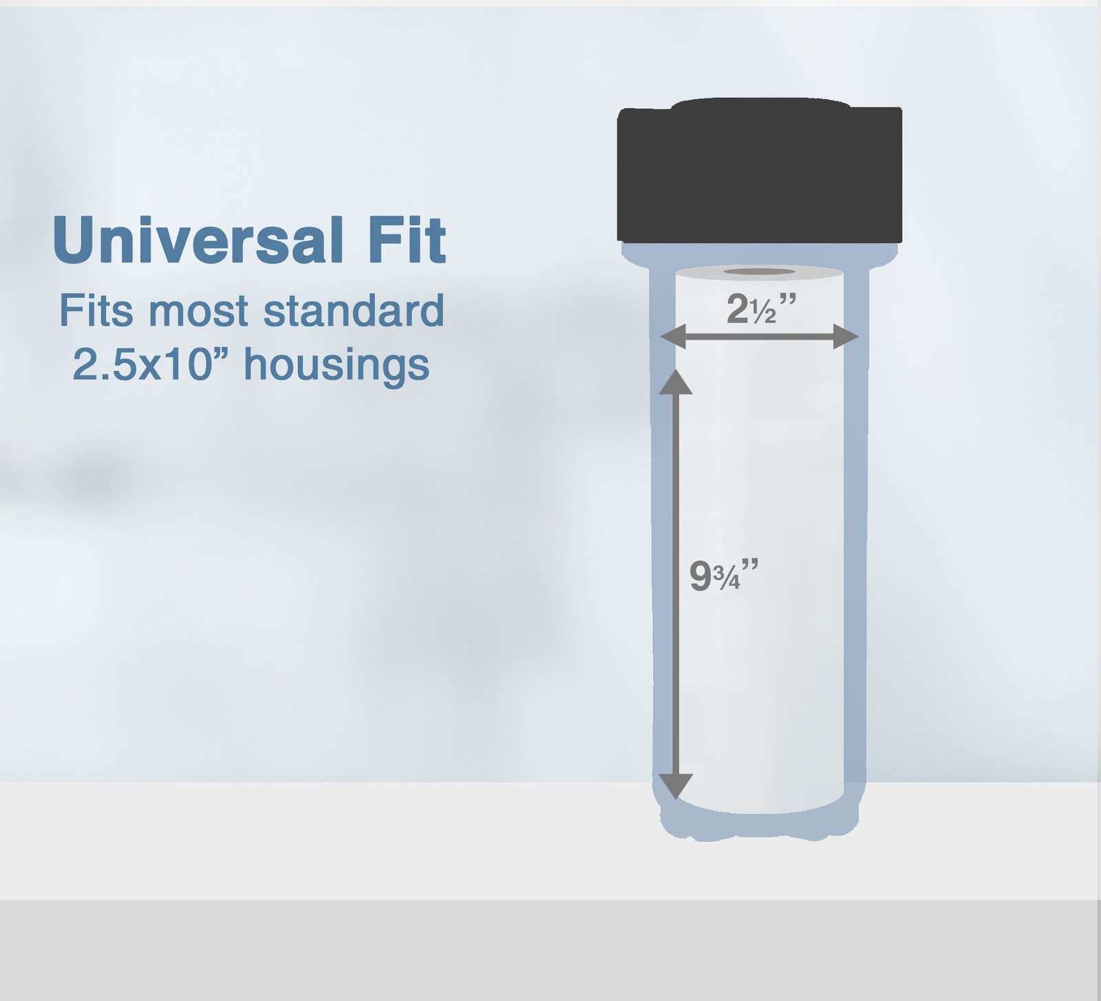 String Wound Sediment Water Filter Cartridge Standard 2.5×10″ 50 Micron 25 Pack