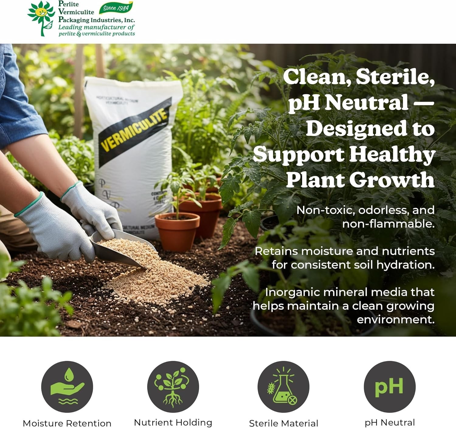 Medium Vermiculite – Professional Grade – Excellent Soil Conditioner – Medium…