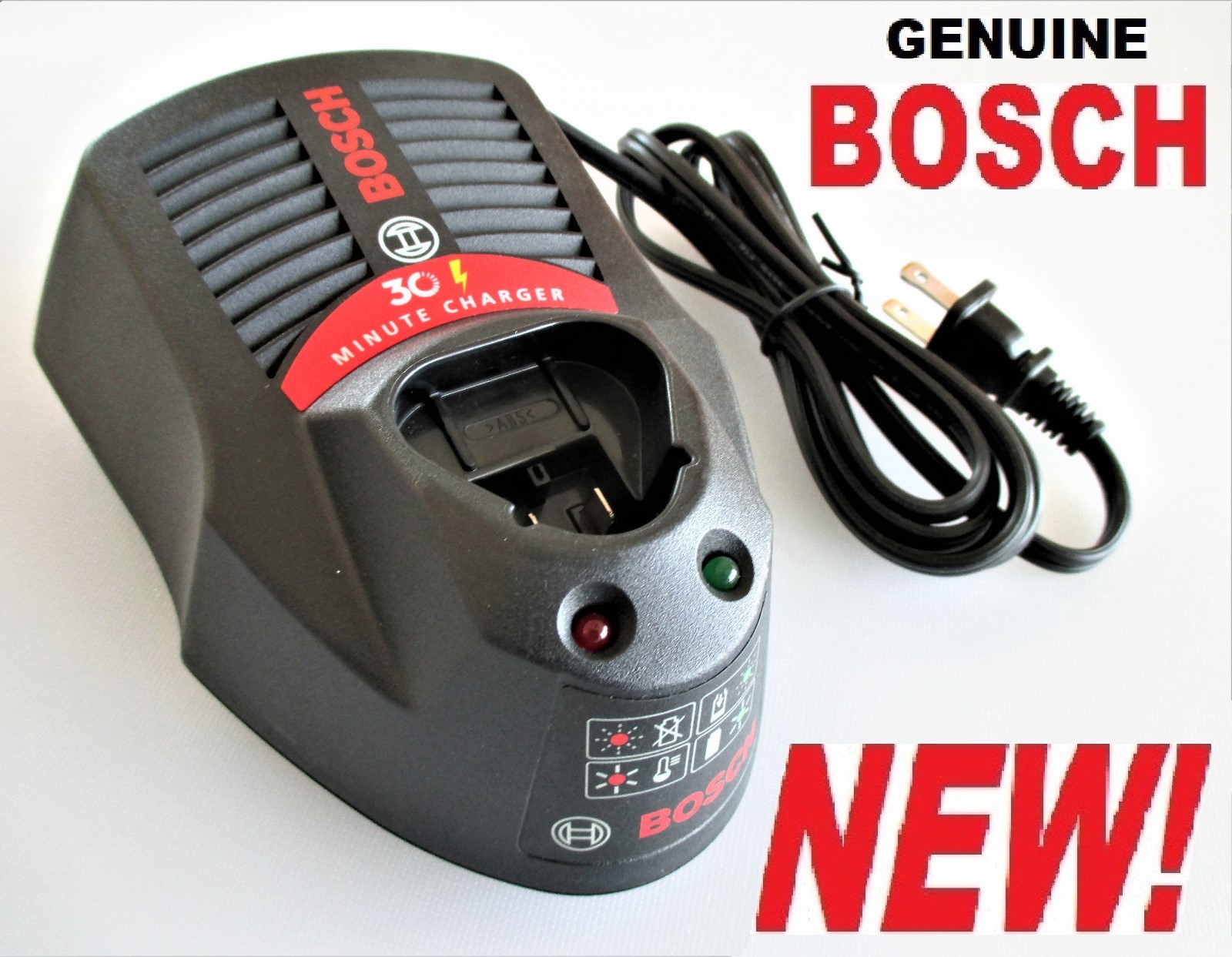 GENUINE Bosch BC430 10.8V-12V Volt Max Li-ion Battery Charger w/Diagnostics NIB