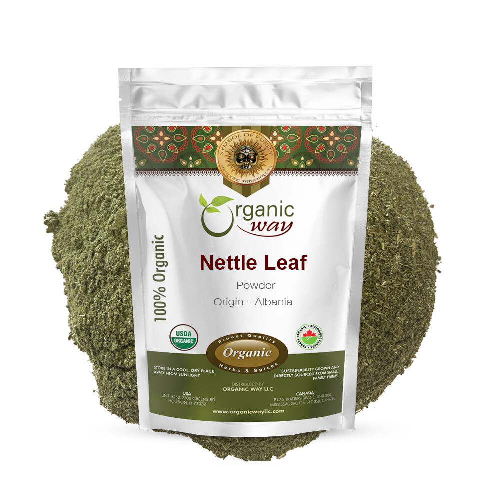 Organic Way Nettle Leaf Powder – Herbal Tea | Organic, Kosher & USDA Certified