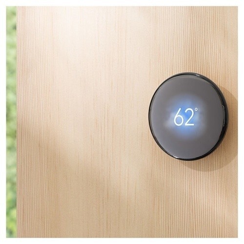 Google Nest 4th Gen Learning Thermostat GA05169-US POLISHED Obsidian (Black)
