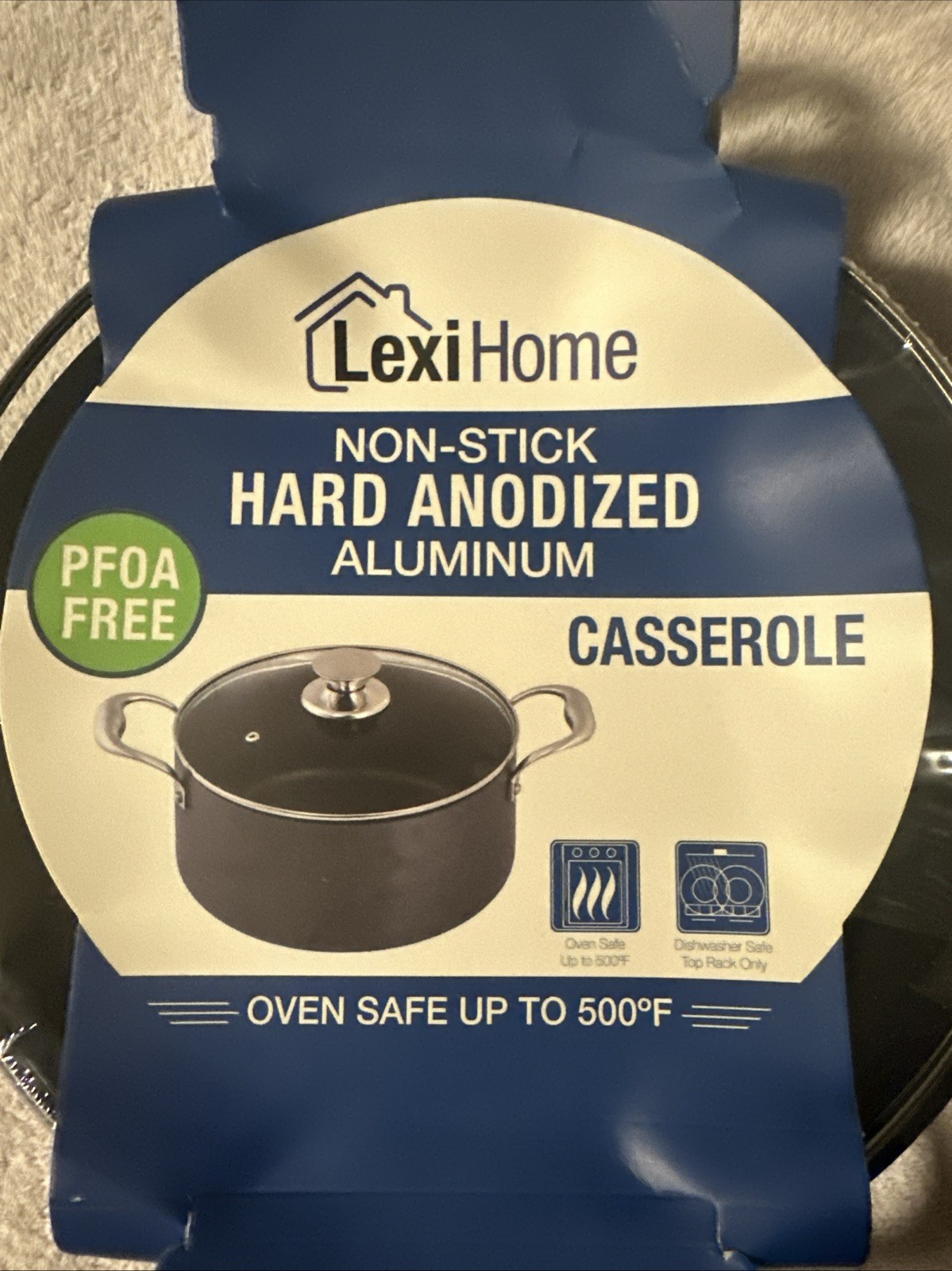 Non Stick Casserole Pan Oven Safe And Induction Compatible