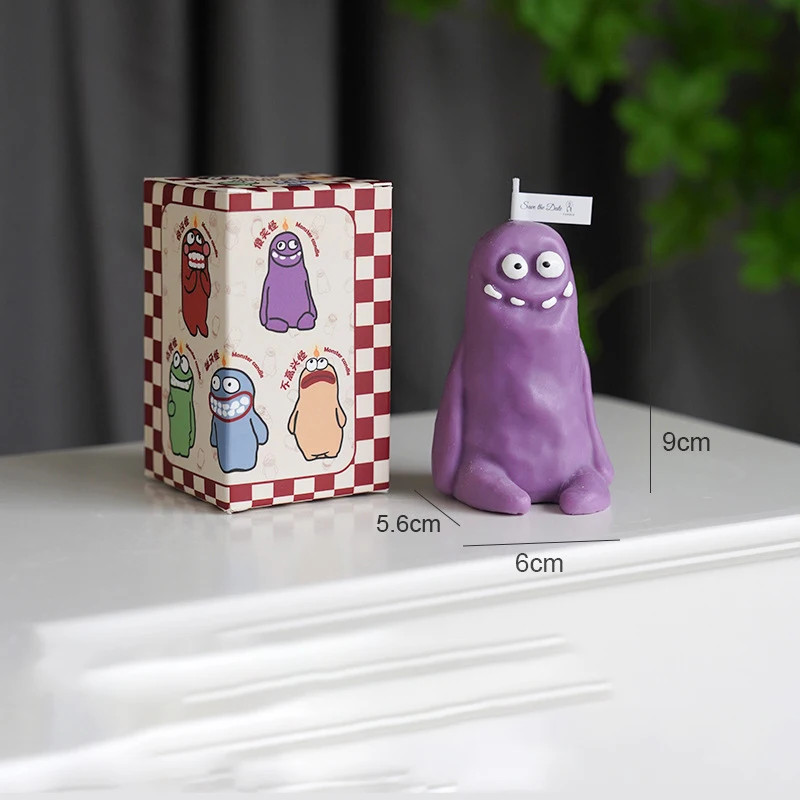 1PCS Clay Man Monster Scented Candle Wholesale Funny New Year fragrance Birthday