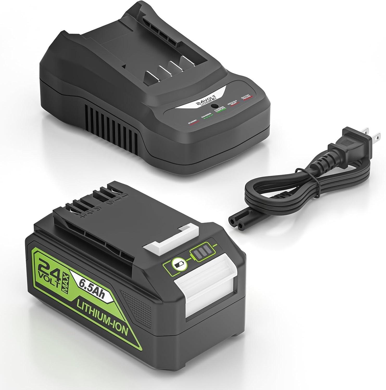 For Bissell Cleanview XR Pet 24V 6.5Ah Battery & 51.6W Fast Charger 4054 3789U