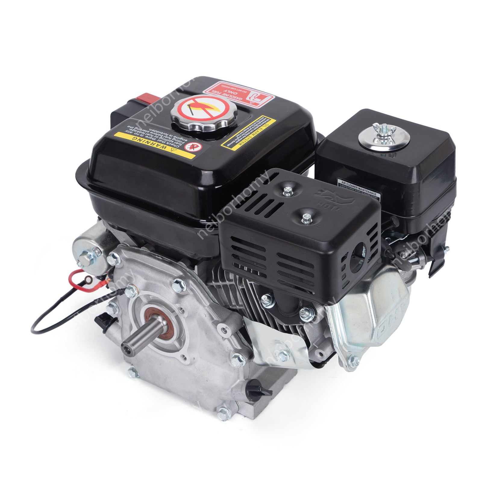 Engine Motor 212cc 4-Stroke Electric Start Horizontal Engine Go Kart Gas 7.5 HP