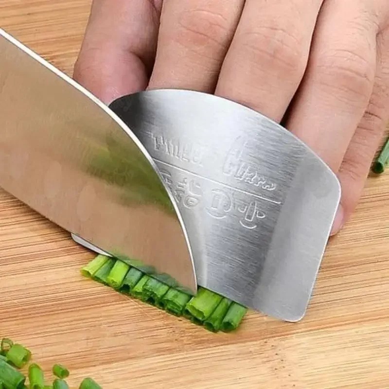 Stainless Steel Finger Protector Kitchen Knife Cutting Gurd Safety Finger Shield