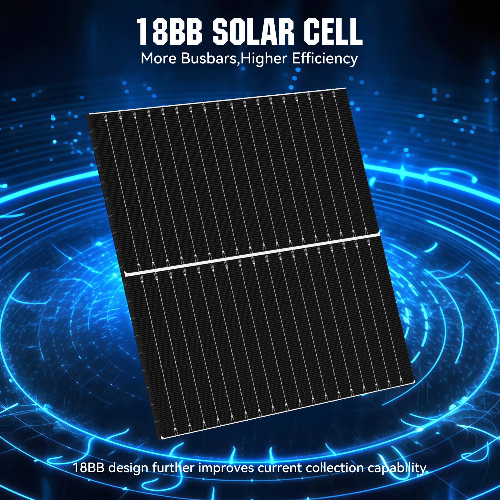 2Pack 200W（400W）N-Type 18BB Bifacial Solar Panel Mono Cell Off Grid Roof RV Boat