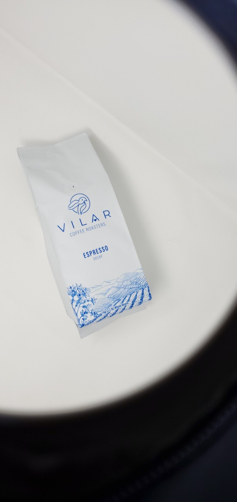 1 Kg, 2.2 Lb Vilar Decaf Espresso Coffee Beans Medium, Decaffeinated, Whole Bean