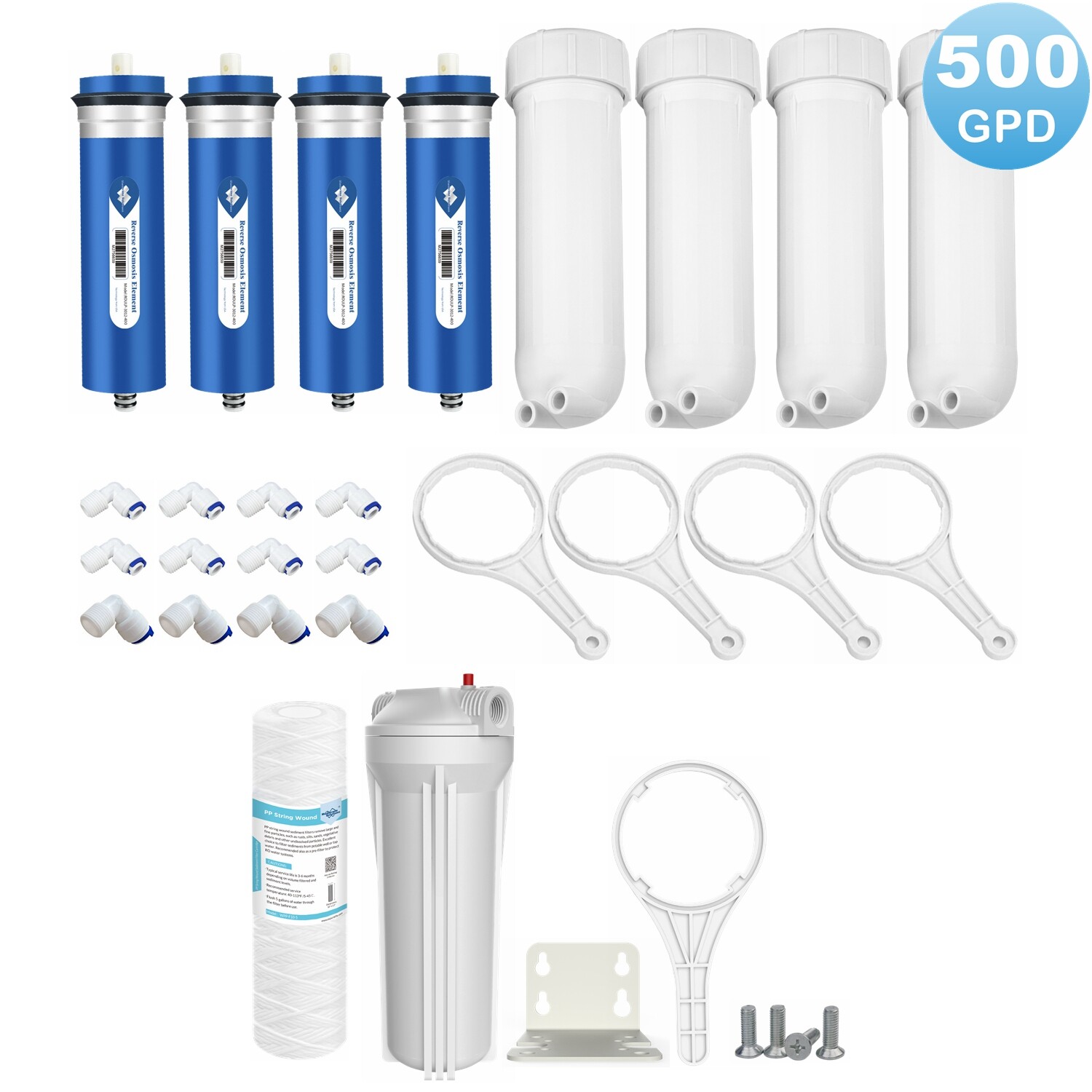 500 GPD RO Membrane Maple Syrup Reverse Osmosis System Water Filter Replacement