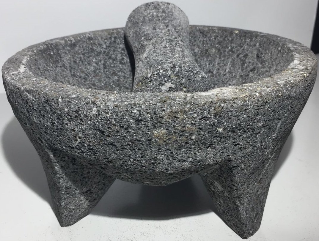 Molcajete/Tejolote Authentic Mexican Lava Mortar&Pestle Guacamole Salsa Maker 5″