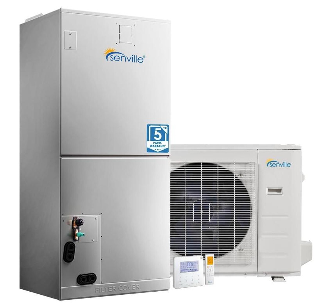 3 Ton Central Air Conditioner Heat Pump Split System, 36,000 BTU
