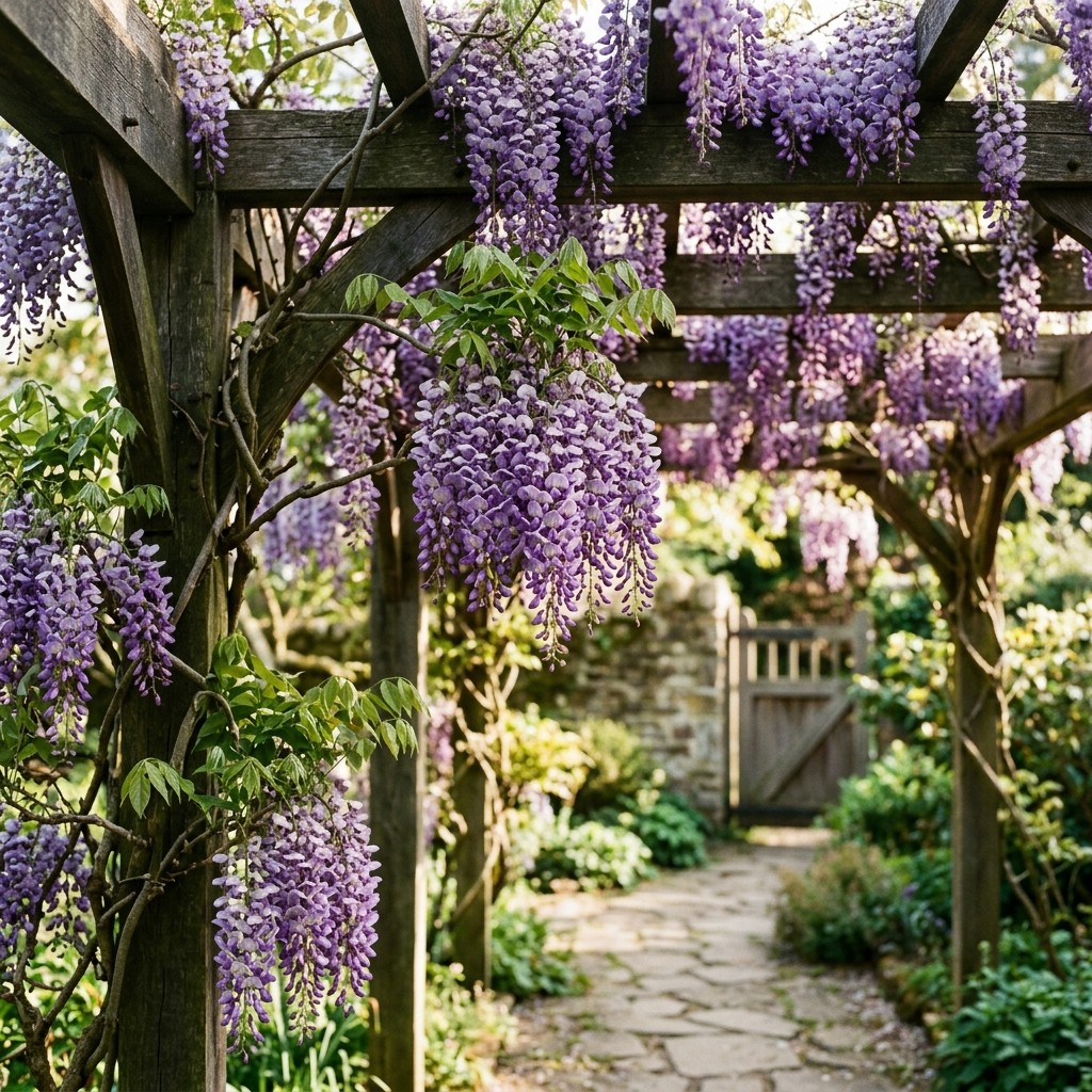 20 Pcs Wisteria Flower Seeds Ornamental Climbing Plant Garden Decoration Seeds