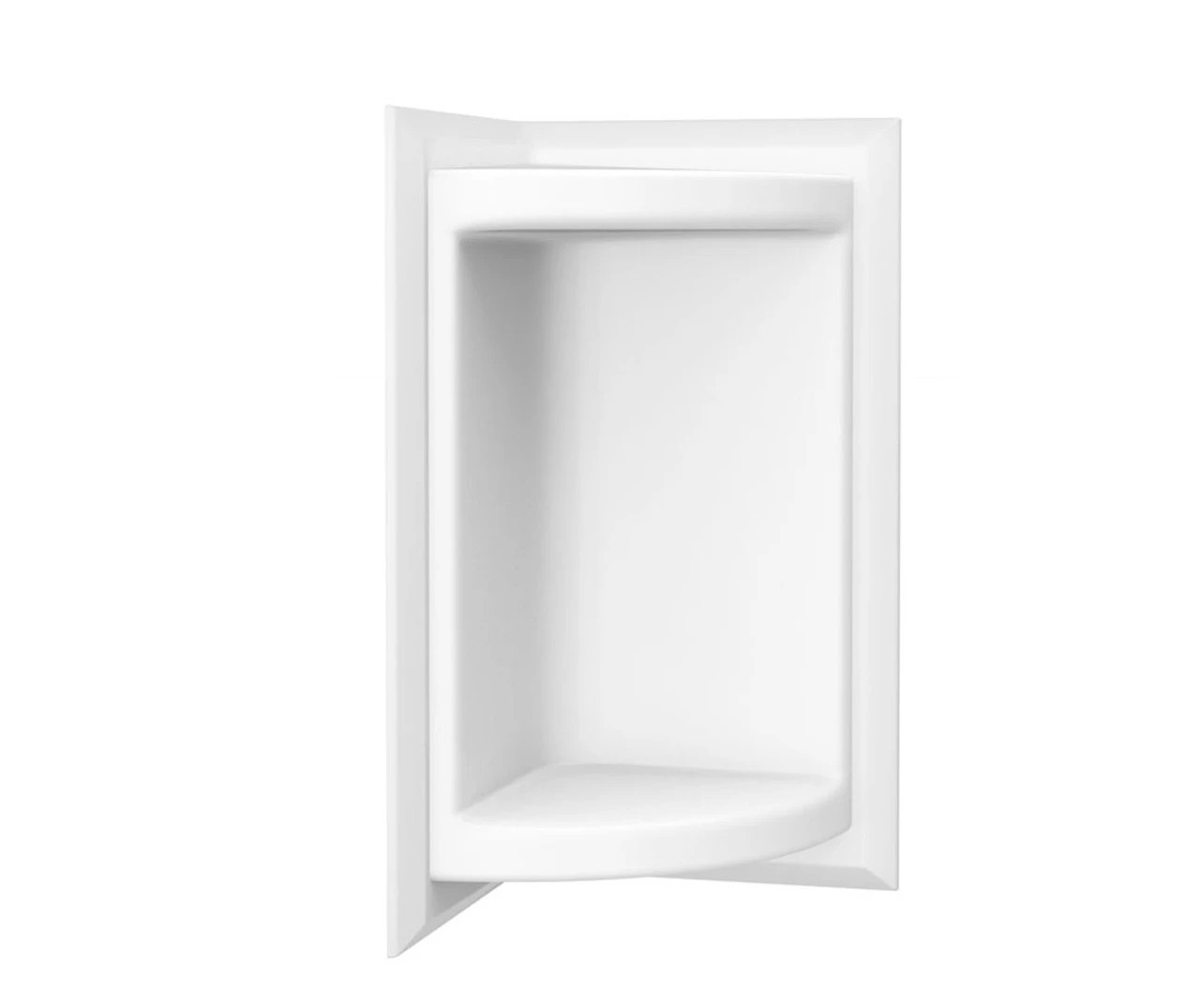 Swanstone SS7211-018 Corner-Mount Solid Rectangular Soap Dish White Bisque New