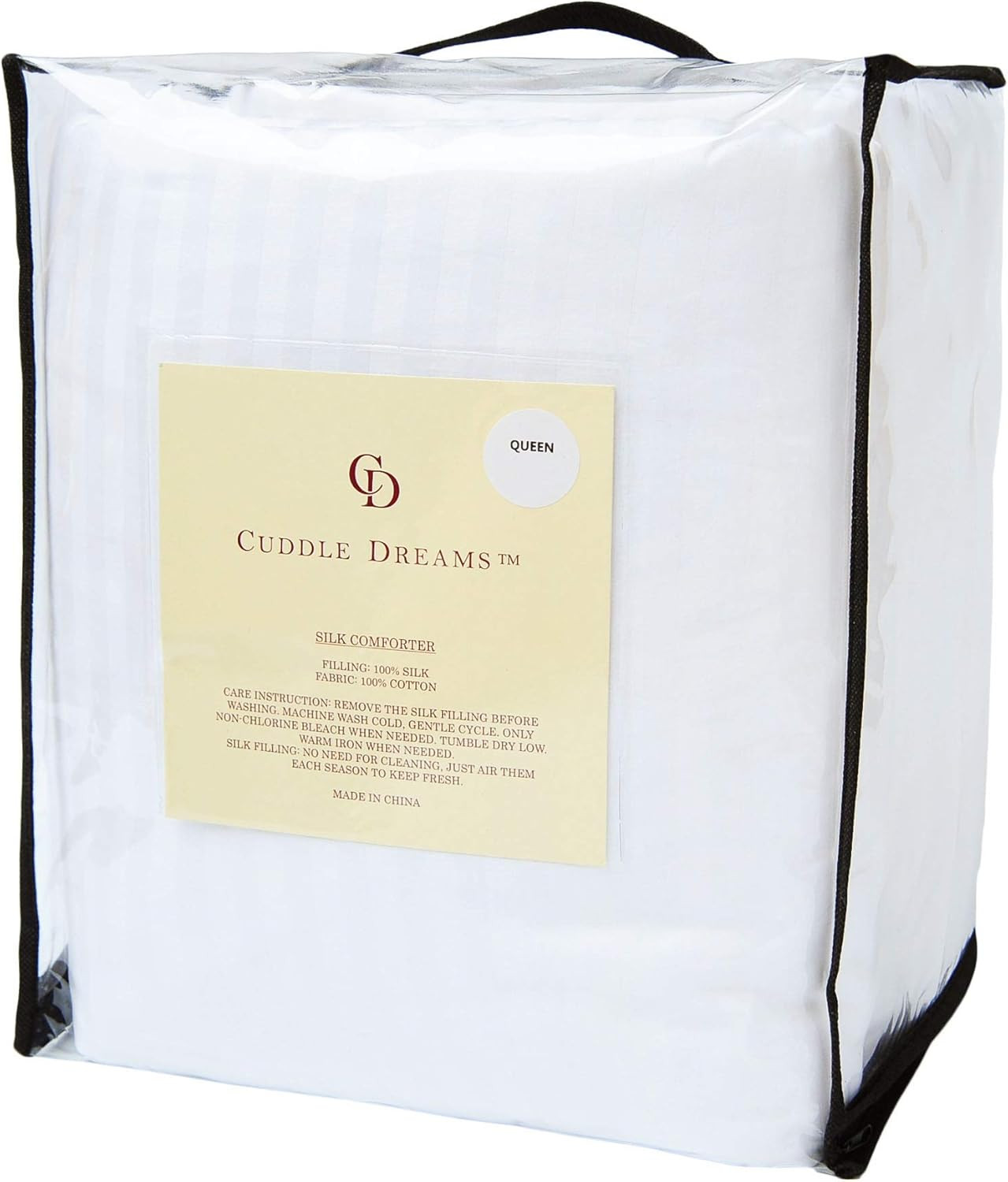 Silk Comforter for Spring/Summer/Fall, 100% Long-Strand Silk Filling, Natural &