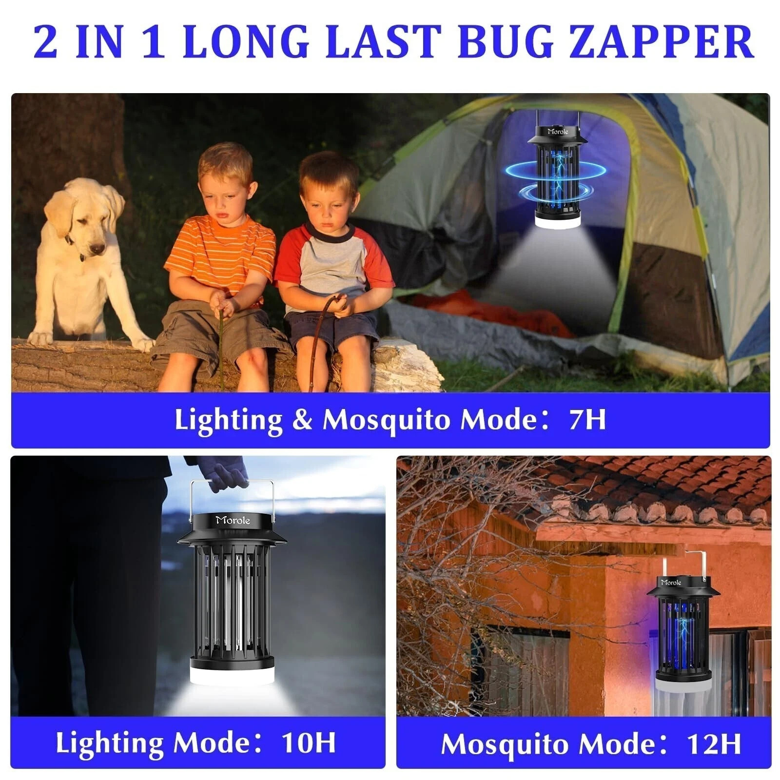 Bug Zapper 4200V Electronic Mosquito Zapper for Outdoor & Indoor Waterproof New