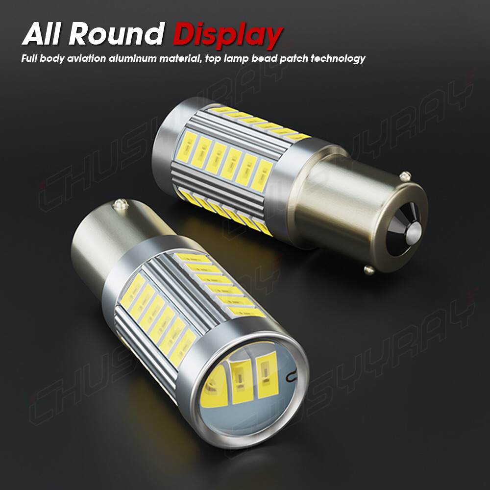 2X 1156 LED Reverse Light Canbus Error Free 110W Backup Bulbs 6000K Xenon White