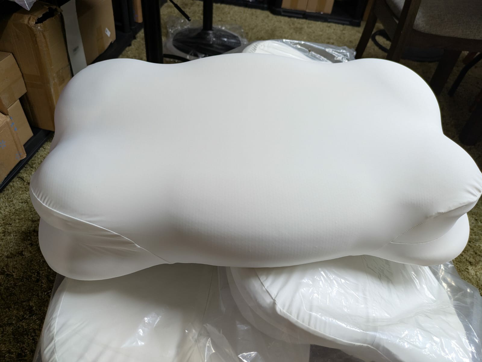 Mellow CloudAlign Sleep Pillow Memory Foam Neck Support – See Photos