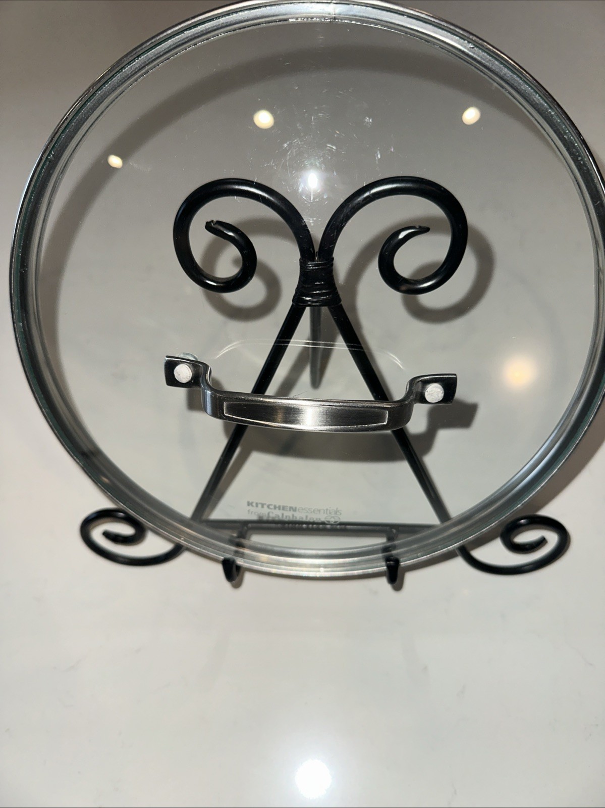 CALPHALON KITCHEN ESSENTIALS 10” OD Glass REPLACEMENT LID 9.75 In INNER DIA.