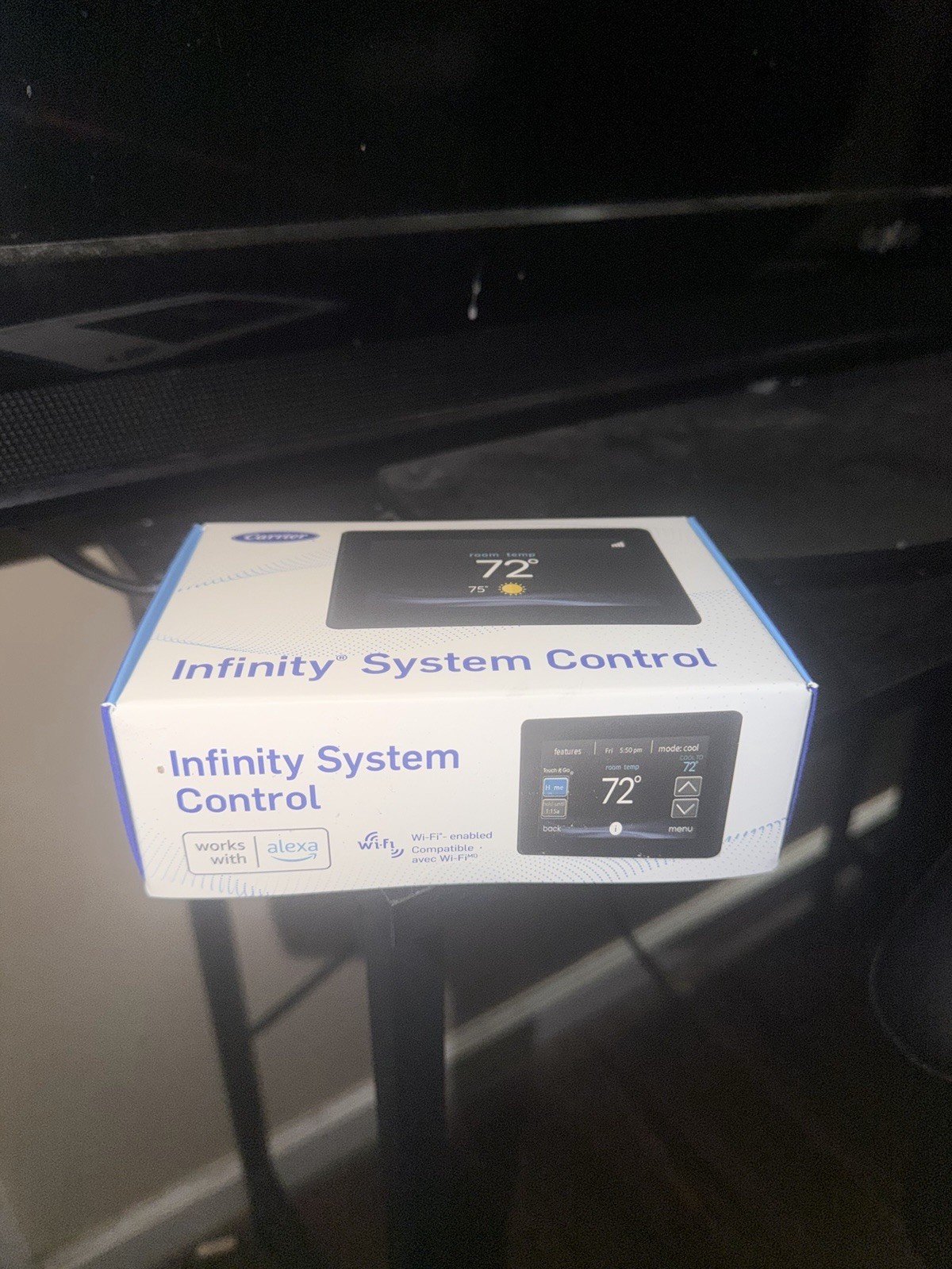Carrier Infinity System Control Wi‑Fi Programmable Thermostat Alexa (Black)