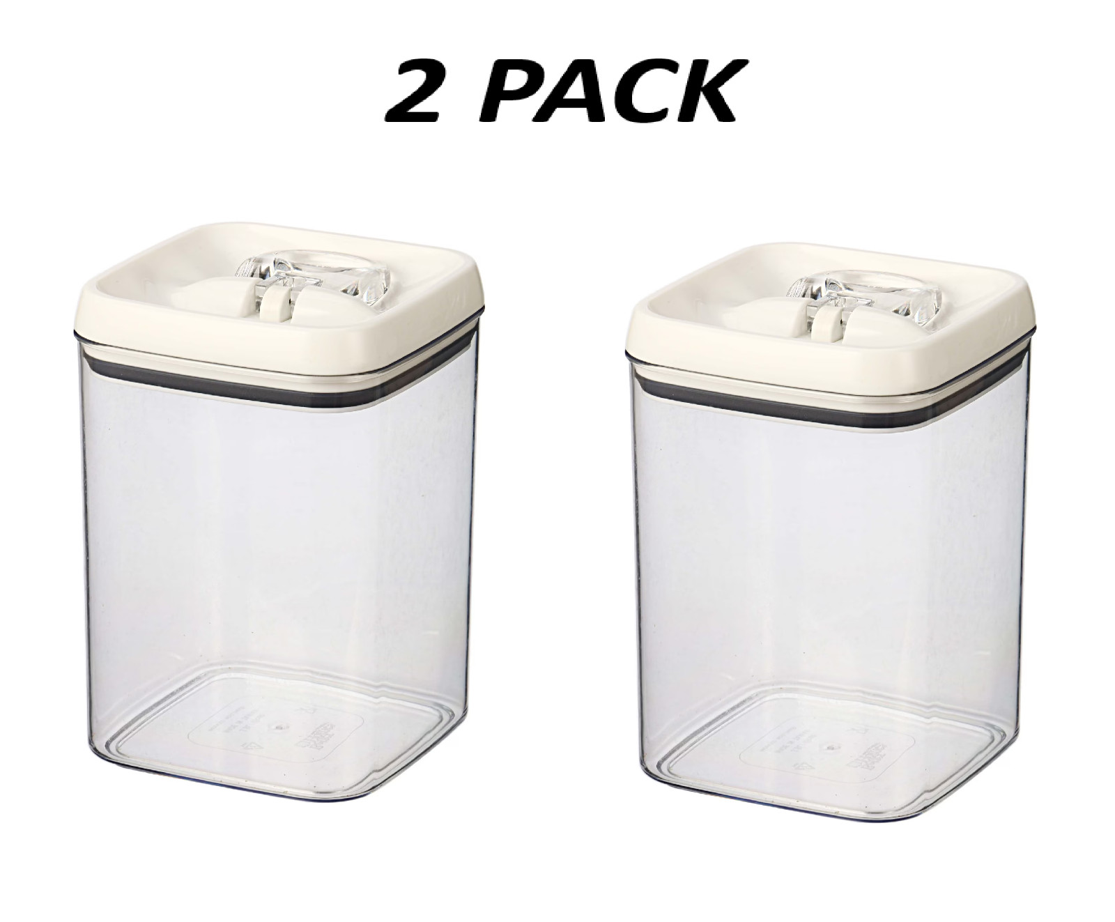 (2 Pack) Better Homes & Gardens 13.8 Cup Flip-Tite Square Food Storage Container