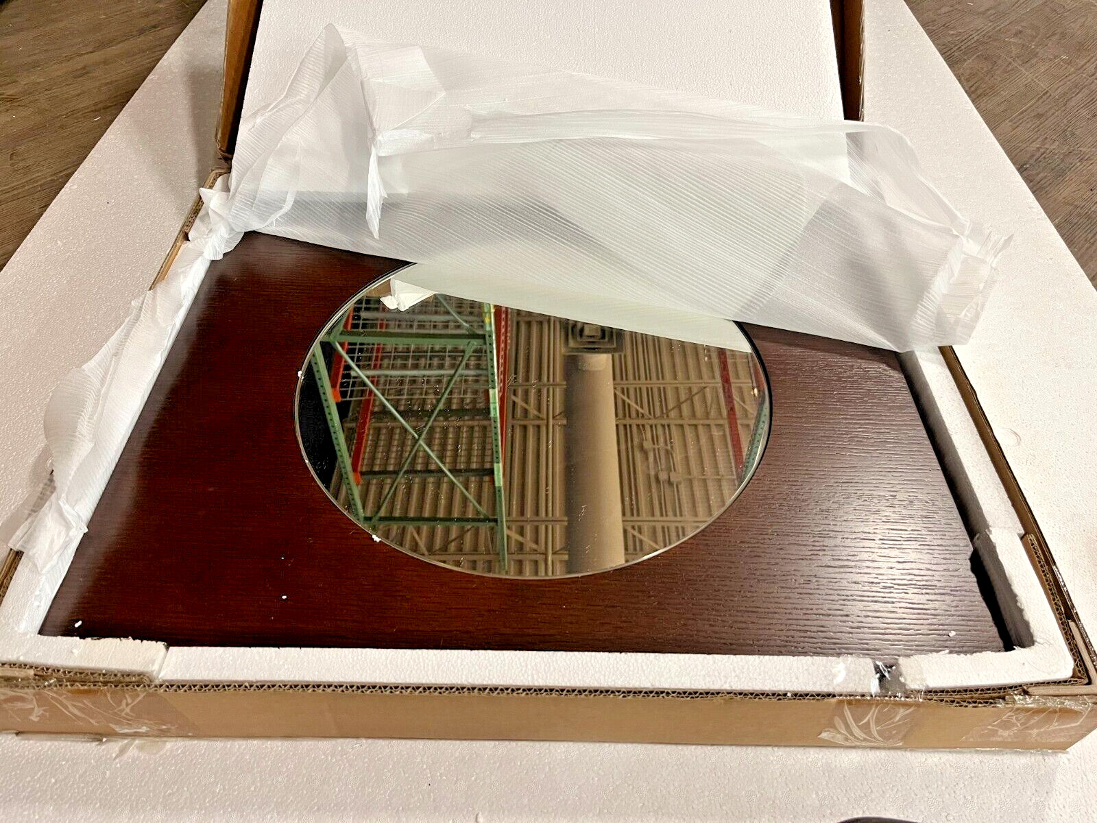 Porcher 95190-00.610 Wall Mirror WENGE WOOD 27 ” x 22 ” NIB #2220 L1