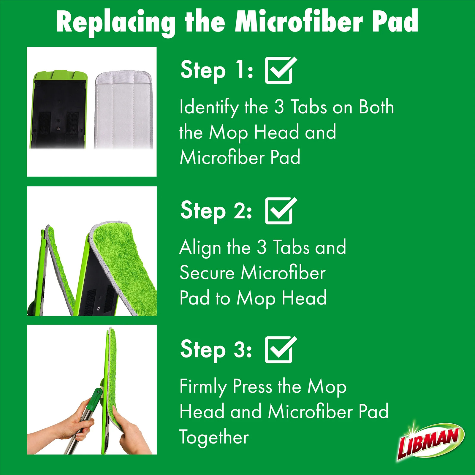 Rinse N Wring Flat Mop System with Microfiber Pad