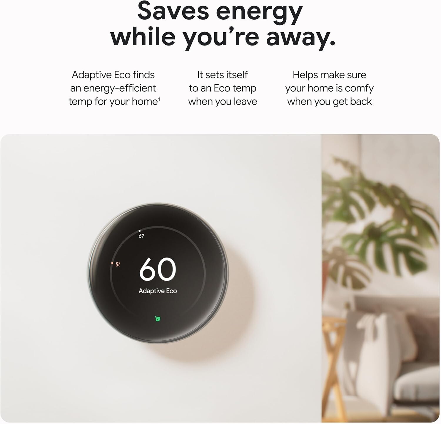 Google Nest 4th Gen Learning Thermostat GA05169-US POLISHED Obsidian (Black)