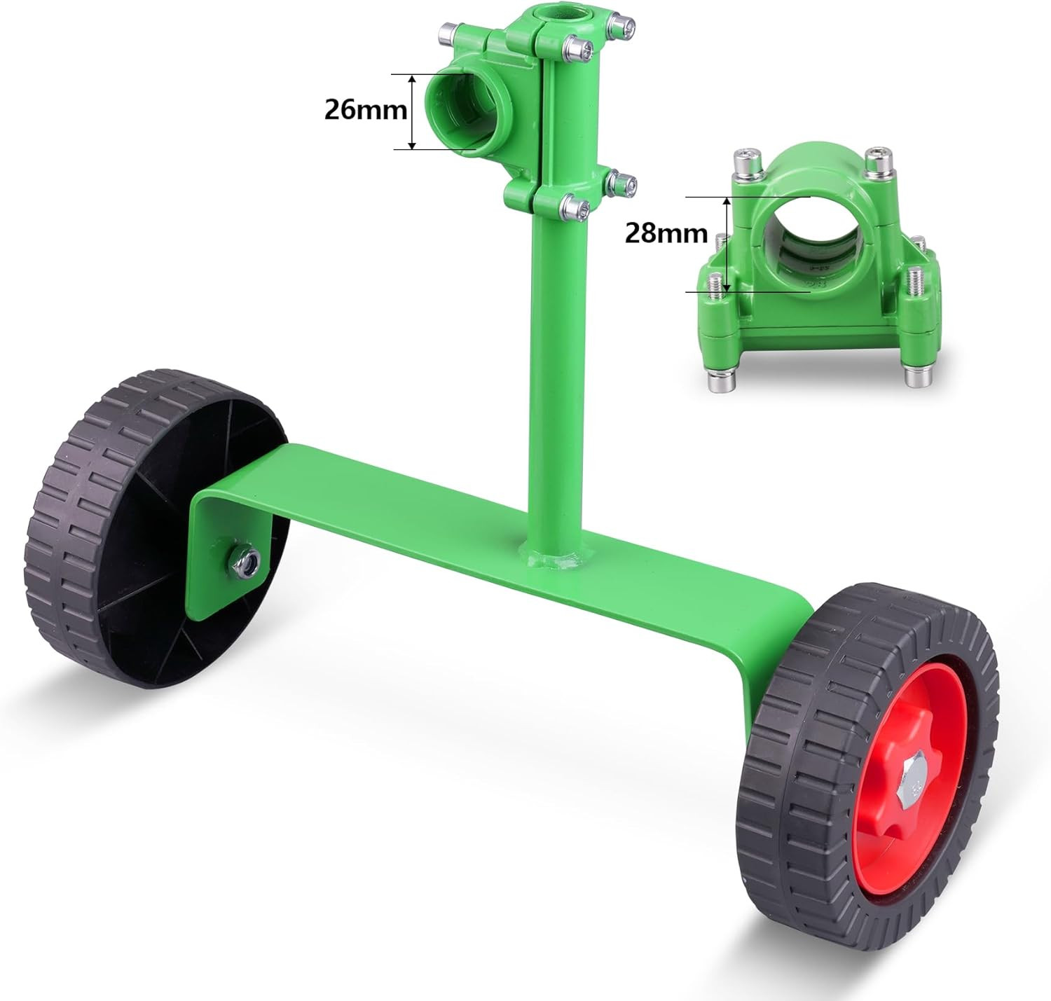 Adjustable String Trimmer Support Wheel Attachment 26Mm(1 Inch) and 28Mm(1.1 Inc