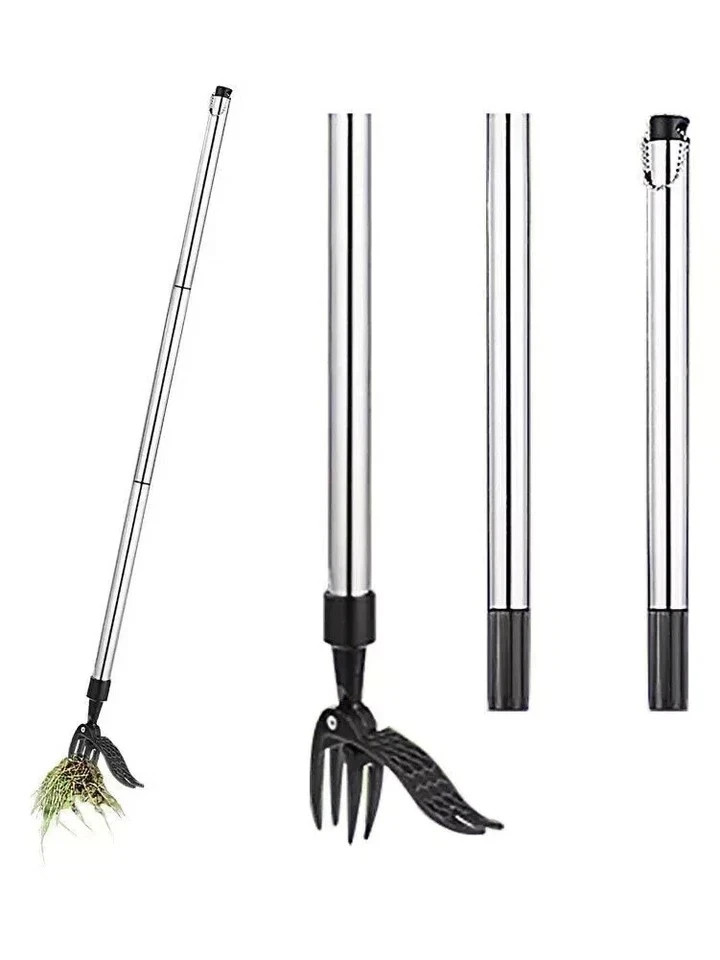 Weeder Puller Stand Up Weed Tool with Handle Garden Outdoor Root Remover Killer