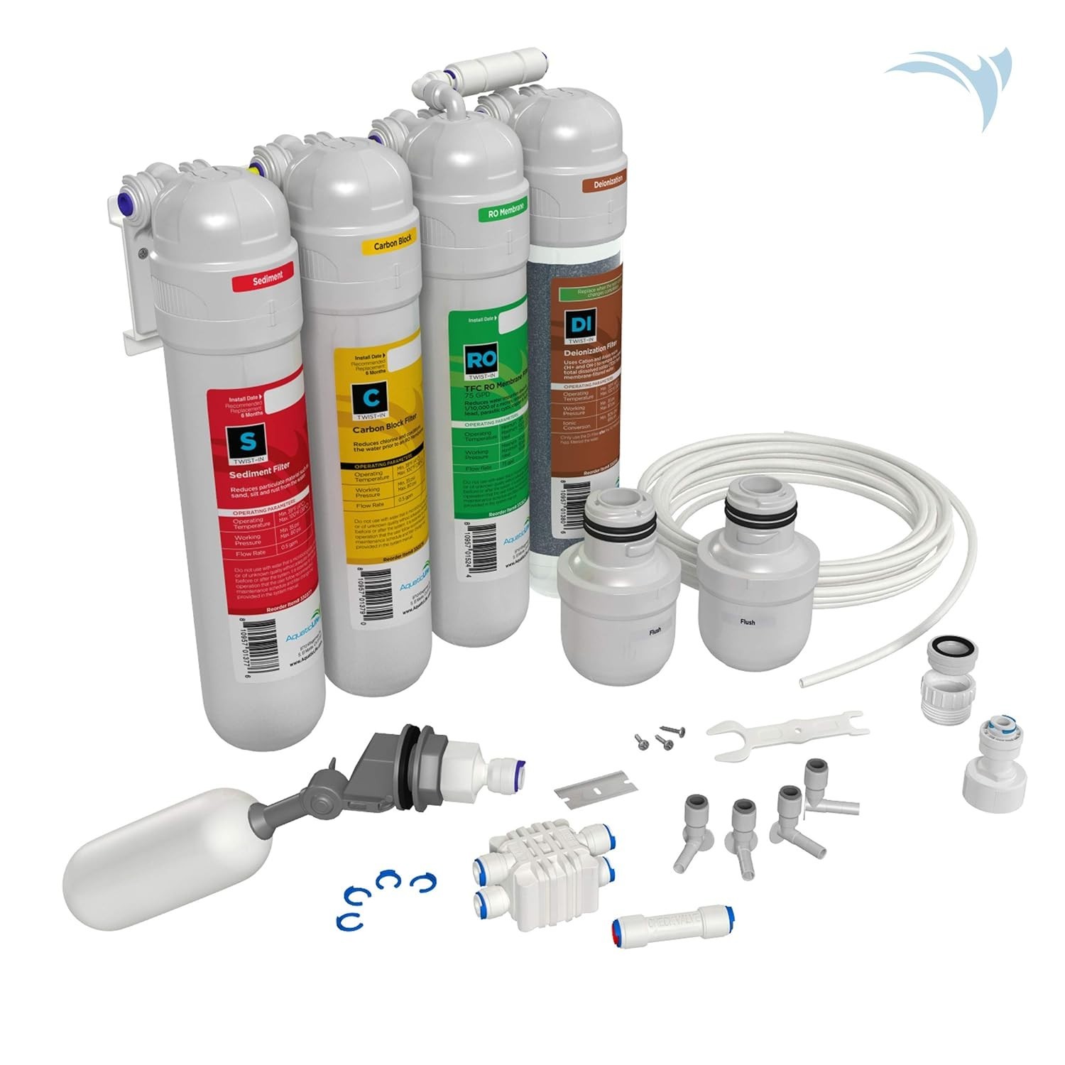 Effortless 75 GPD RO/DI Water Filter System – Reduces TDS and Enhances Quality