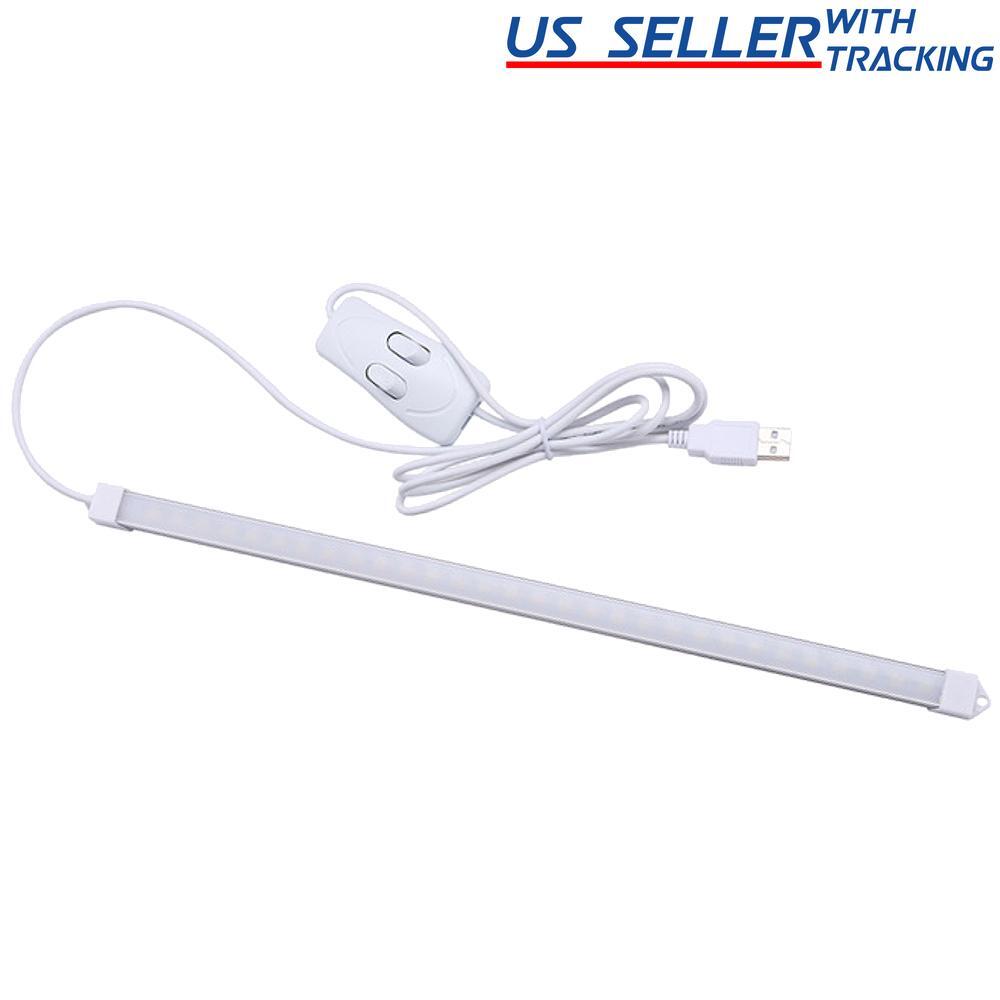 LED Light Bar USB Under Cabinet Desk Lamp Warm & Daylight White