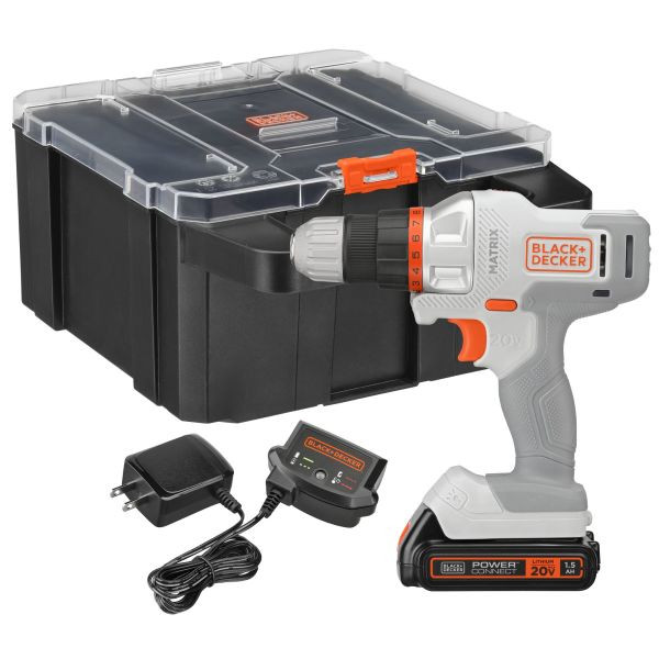 BLACK+DECKER MATRIX™ Drill Kit – White – BDCDMT120WCSTFF