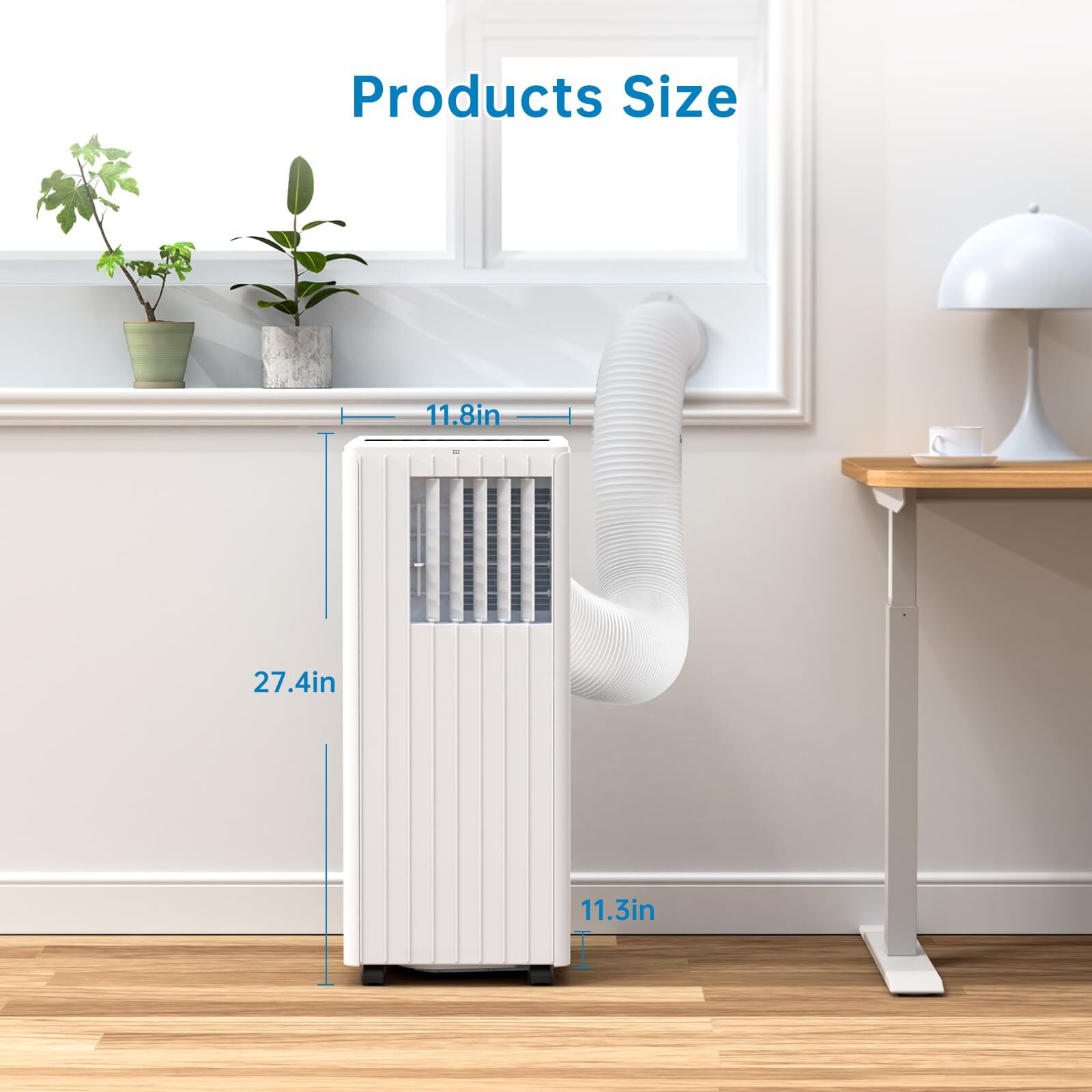 Portable Air Conditioner AC With Remote Control Fan Up to 350 Sq.Ft 8000 BTU US