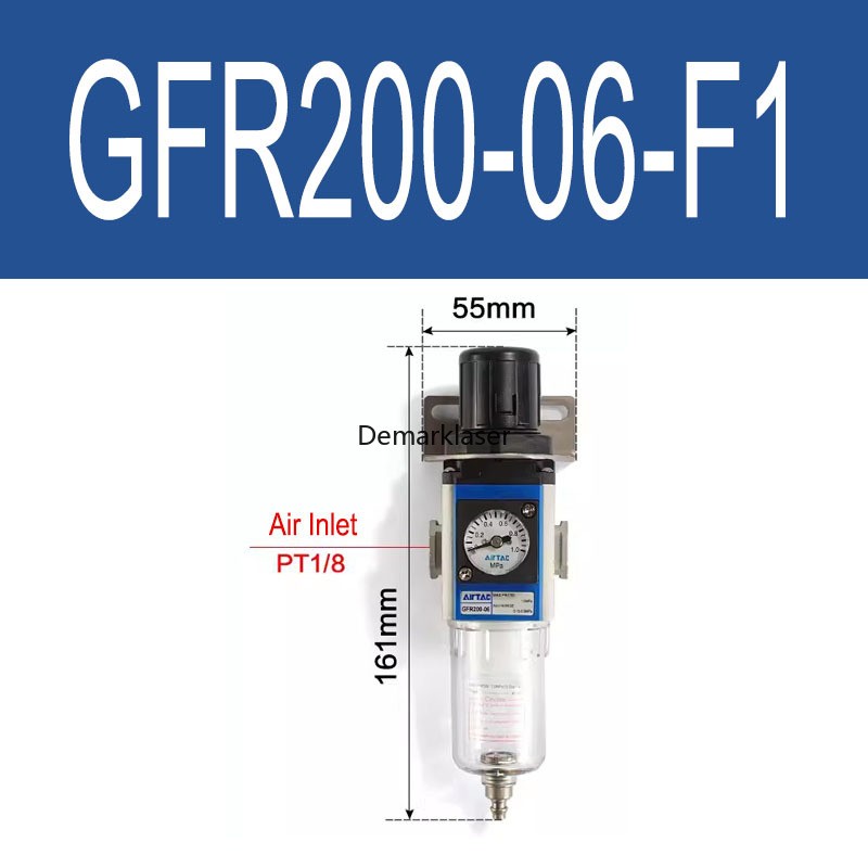AirTAC Air Source Processor Air Pressure Regulating Filter GFR200/300/400/600