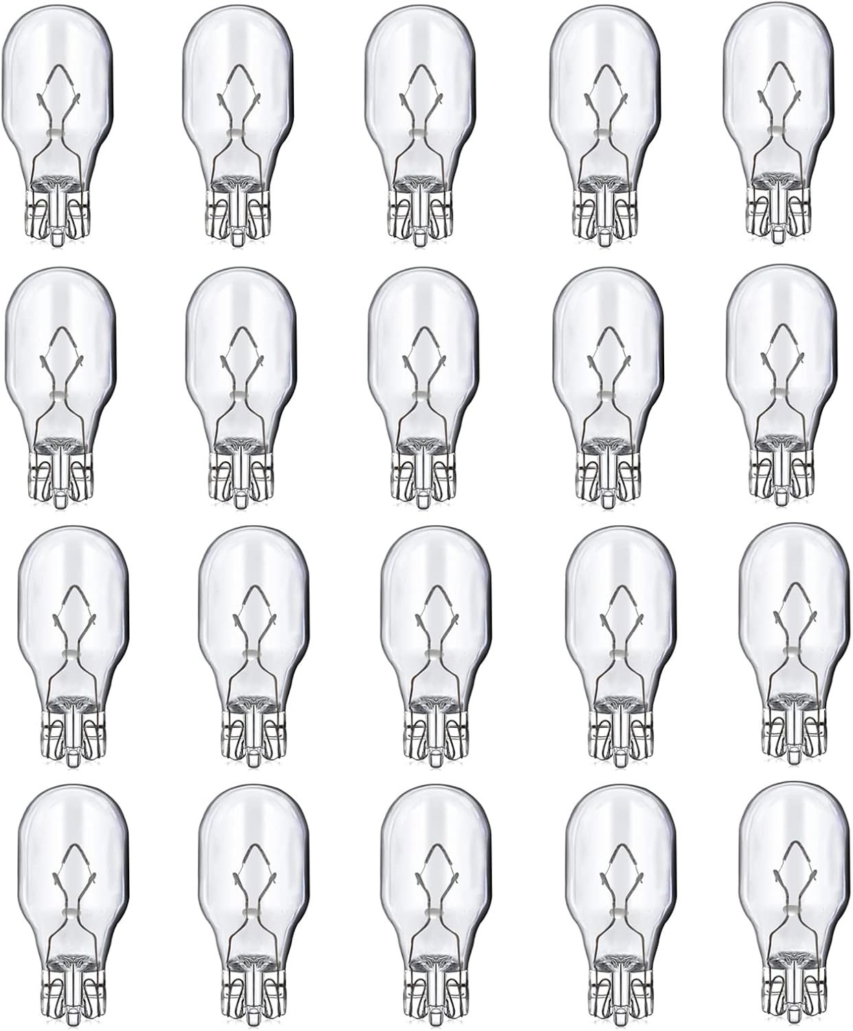 20 Pack 12V T5 Wedge Landscape Light Bulbs 4W Low Voltage Outdoor Lamps USA NEW