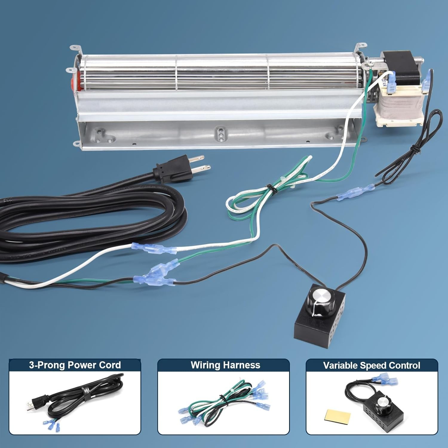 Replacement Fireplace Blower Kit For Desa, FMI, Vanguard, Vexar, Comfort Flam…