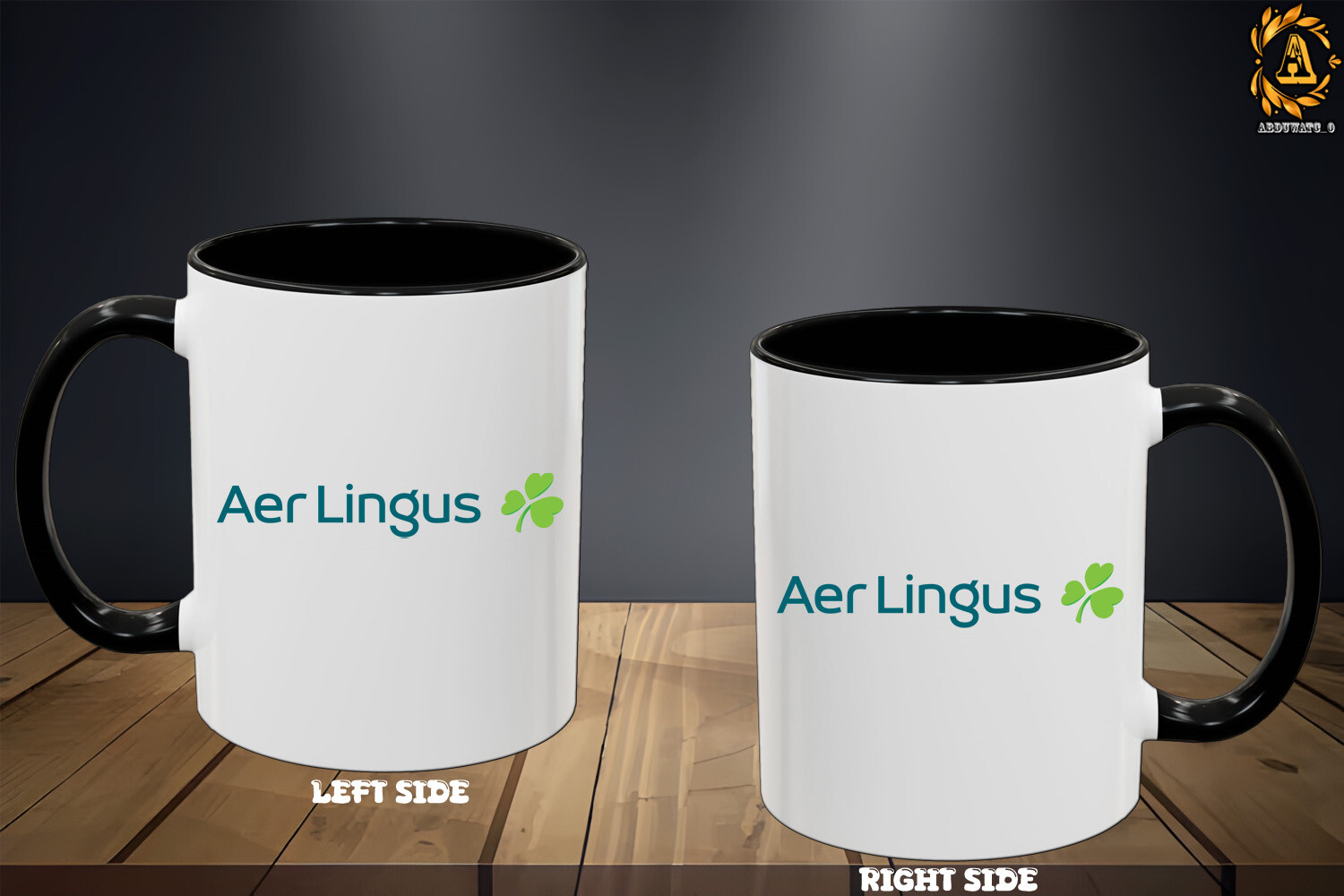Aer Lingus Airlines Logo Mugs 11 and 15oz Coffee Mug Ceramic Mug Gift